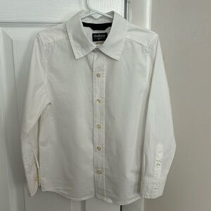 OshKosh white button down shirt kids size 5